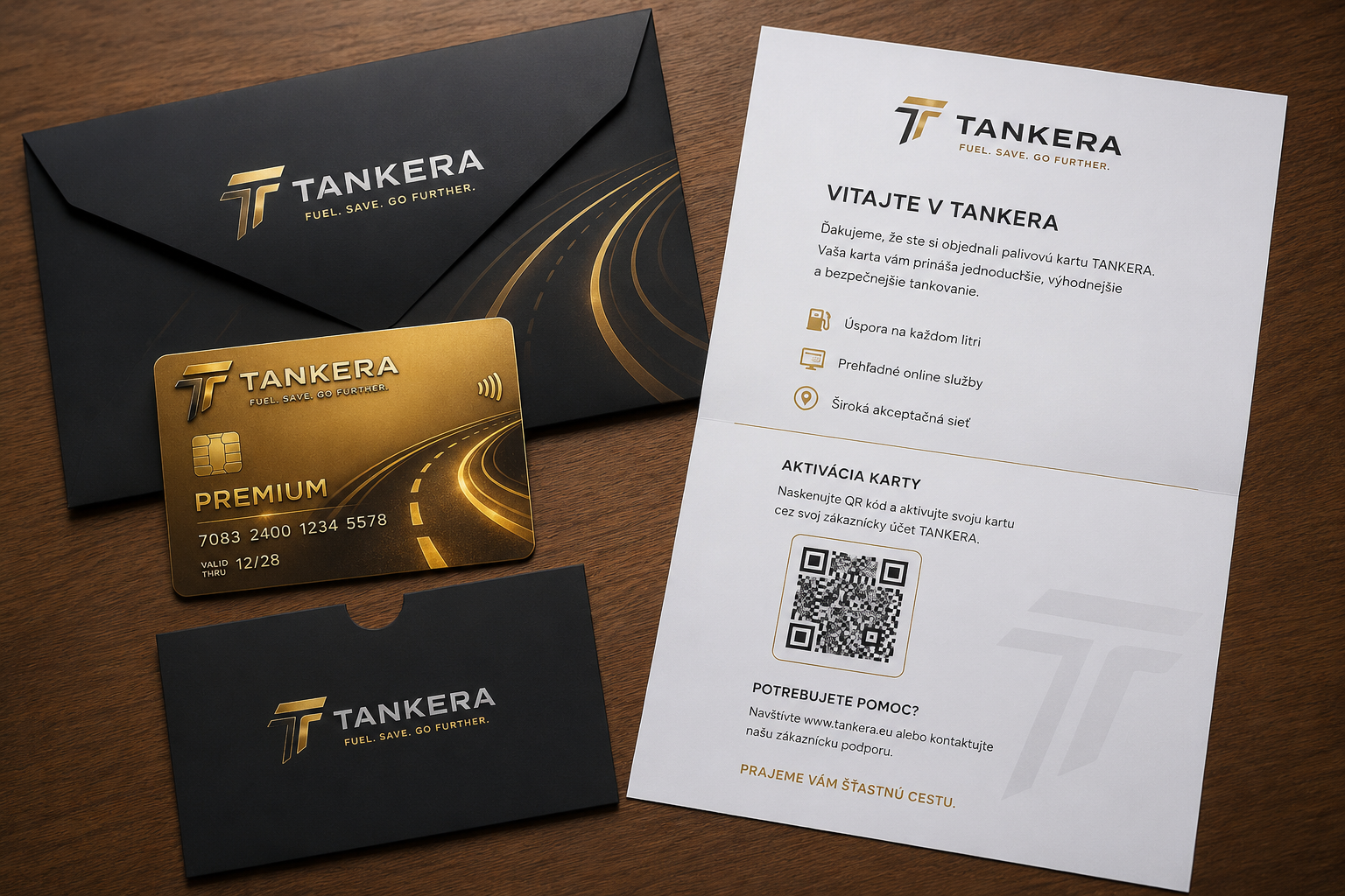 Palivová karta TANKERA PREMIUM s kreditom 300€