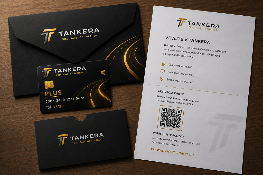 Palivová karta TANKERA PLUS s kredim 100€